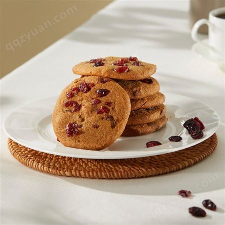 美心蔓越莓软曲奇饼干192g办公室休闲小零食下午茶点心饼干食品