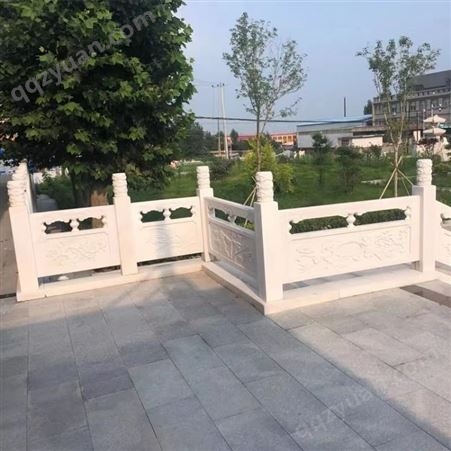 中式庭院石雕栏杆栏板 冠艺园林雕塑供应 大型园林装饰石雕 造型定制